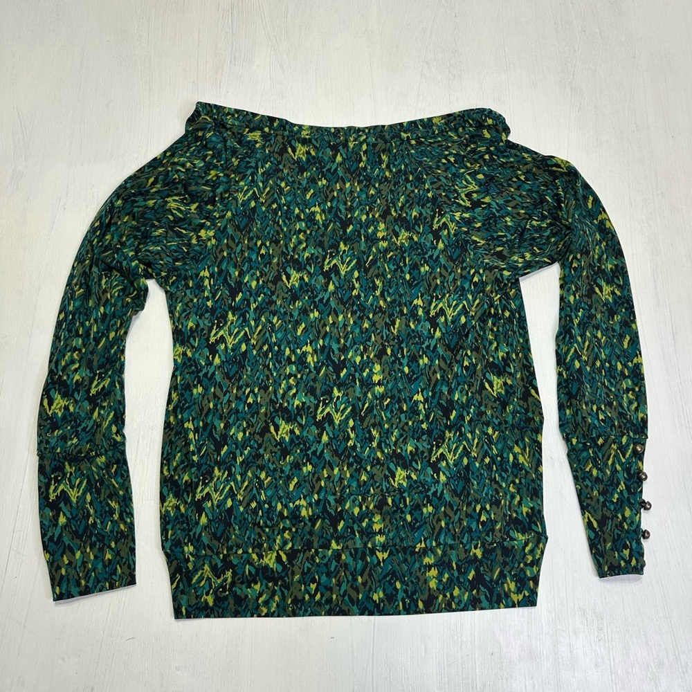 Grace Elements Women’s Medium Cowl Neck Long Sleeve Blouse Y2K Button Sleeve - Picture 7 of 8